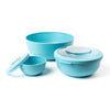 Amuse Home & Garden > Kitchen & Dining > Food & Beverage Carriers > Recyclable > BPA-free > Polypropylen > Sustainable > Amuse Bowl Collection > Blau > Tritan® > Umweltfreundlich Auslaufsichere Frischhalte und Lunch Schüssel mit Sicht-Deckel, 200 ml - 1000 ml - 2000 ml, (Blau oder Rosa)