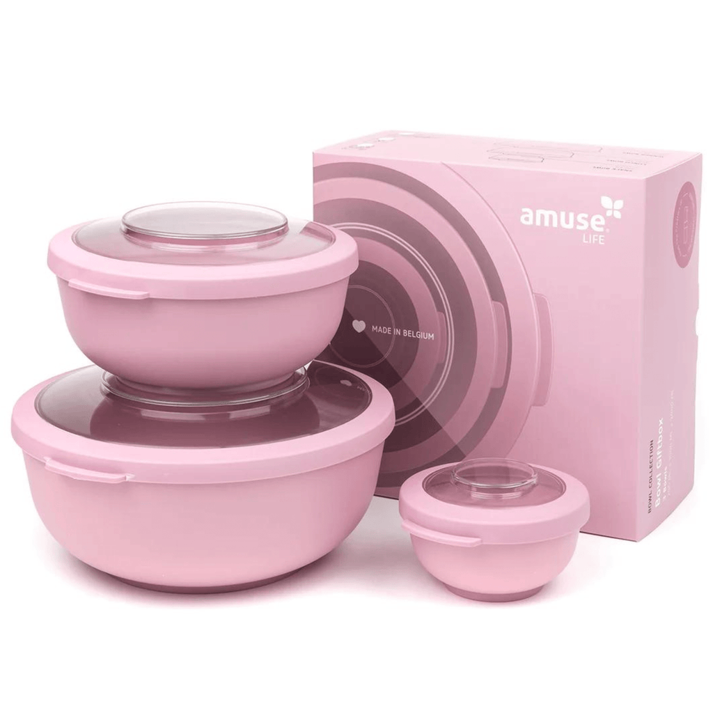 Amuse Home & Garden > Kitchen & Dining > Food & Beverage Carriers > Recyclable > BPA-free > Polypropylen > Sustainable > Amuse Bowl Collection > Blau > Tritan® > Umweltfreundlich Auslaufsichere Frischhalte und Lunch Schüssel mit Sicht-Deckel, 200 ml - 1000 ml - 2000 ml, (Blau oder Rosa)