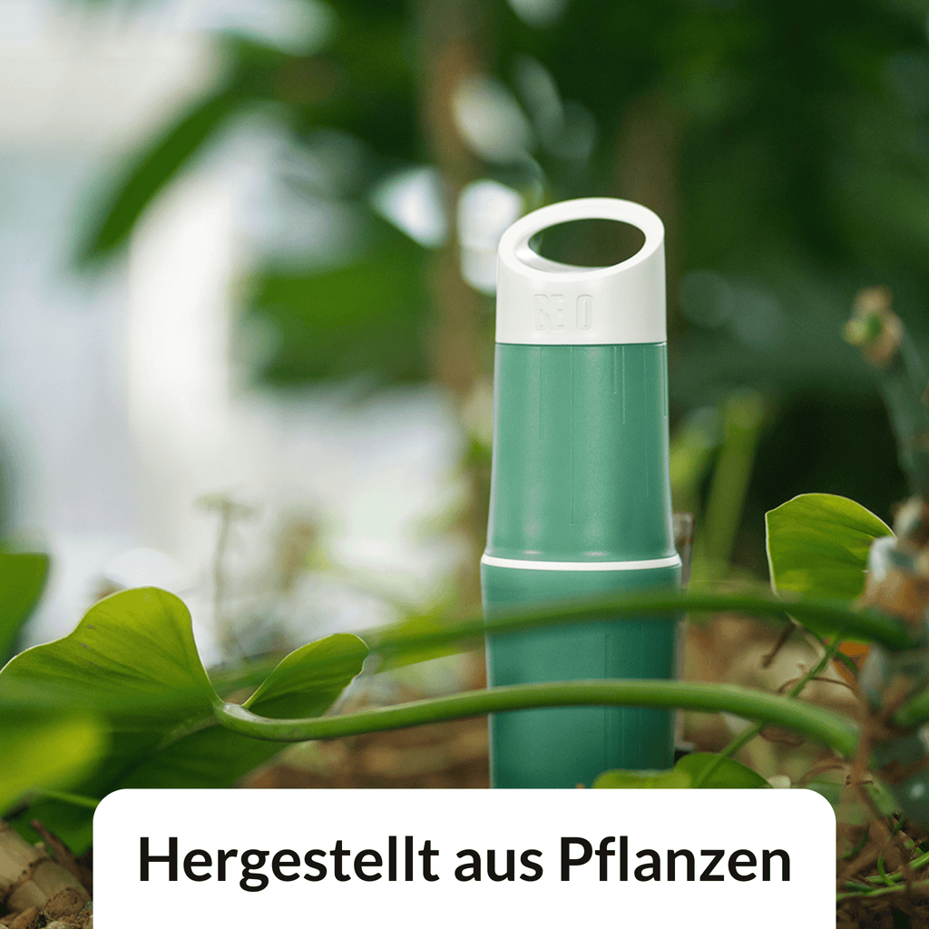 BE O Lifestyle Home & Garden > Kitchen & Dining > Food & Beverage Carriers > Water Bottles > recyclable > BPA-free > sugarcane > sustainable Trinkflasche BE O Bottle - in grün, lila oder schwarz