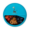 Carl Oscar BentoDISC™, drehbarer Snackbehälter für Kinder - Blau, Limette und Lila