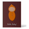 ellou Arts & Entertainment > Party & Celebration > Gift Giving > Greeting & Note Cards Postkarte Hallo Baby beige Postkarte Hallo Baby von ellou -  verschiedene Varianten zur Auswahl, blau, beige und orange