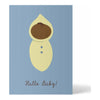 ellou Arts & Entertainment > Party & Celebration > Gift Giving > Greeting & Note Cards Postkarte Hallo Baby blau Postkarte Hallo Baby von ellou -  verschiedene Varianten zur Auswahl, blau, beige und orange