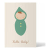 ellou Arts & Entertainment > Party & Celebration > Gift Giving > Greeting & Note Cards Postkarte Hallo Baby orange Postkarte Hallo Baby von ellou -  verschiedene Varianten zur Auswahl, blau, beige und orange