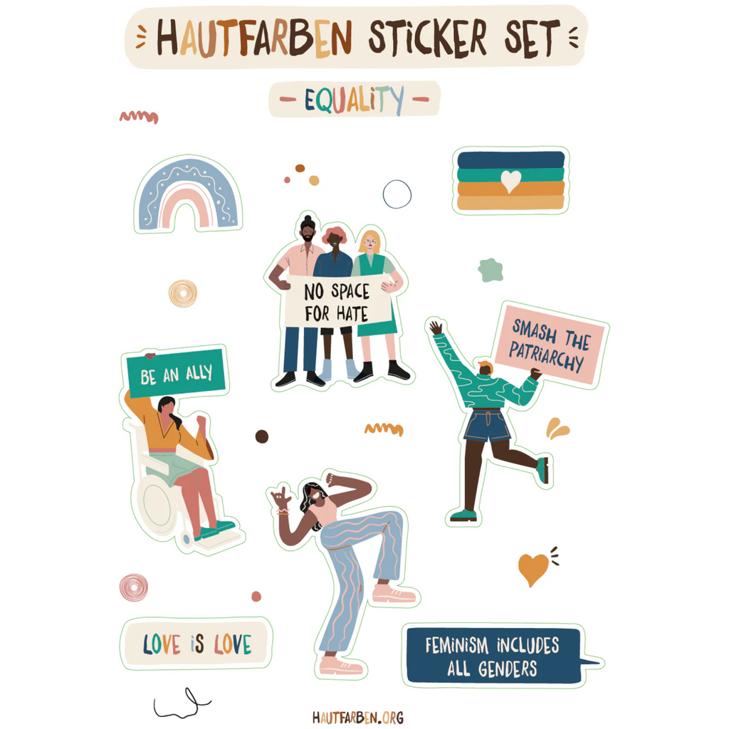 Hautfarben-Buntstifte Bürobedarf > Büroarbeitsmittel Schreibgeräte > Füller & Bleistifte Bleistifte > Zeichenbleistifte & Buntstifte Sticker-Set “Sticker für alle”