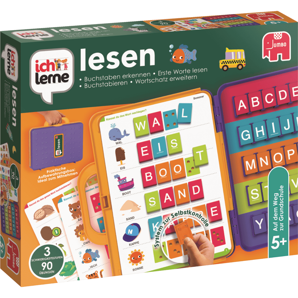 Jumbo Toys & Games > Toys > Educational Toys > Game Board > Letters > Learning > Playful Practice > Leaning Letters > Motivation > Playful Competition Ich Lerne Lesen