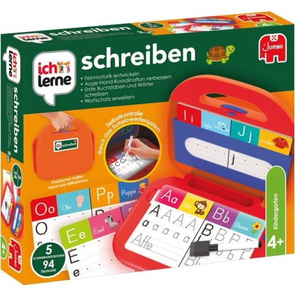 Jumbo Toys & Games > Toys > Educational Toys > Game Board > Numbers > Learning > Playful Practice > Learn counting > Adding, subtracting, Multiply > Motivation > Playful Competition Jumbo Spiele ich lerne schreiben