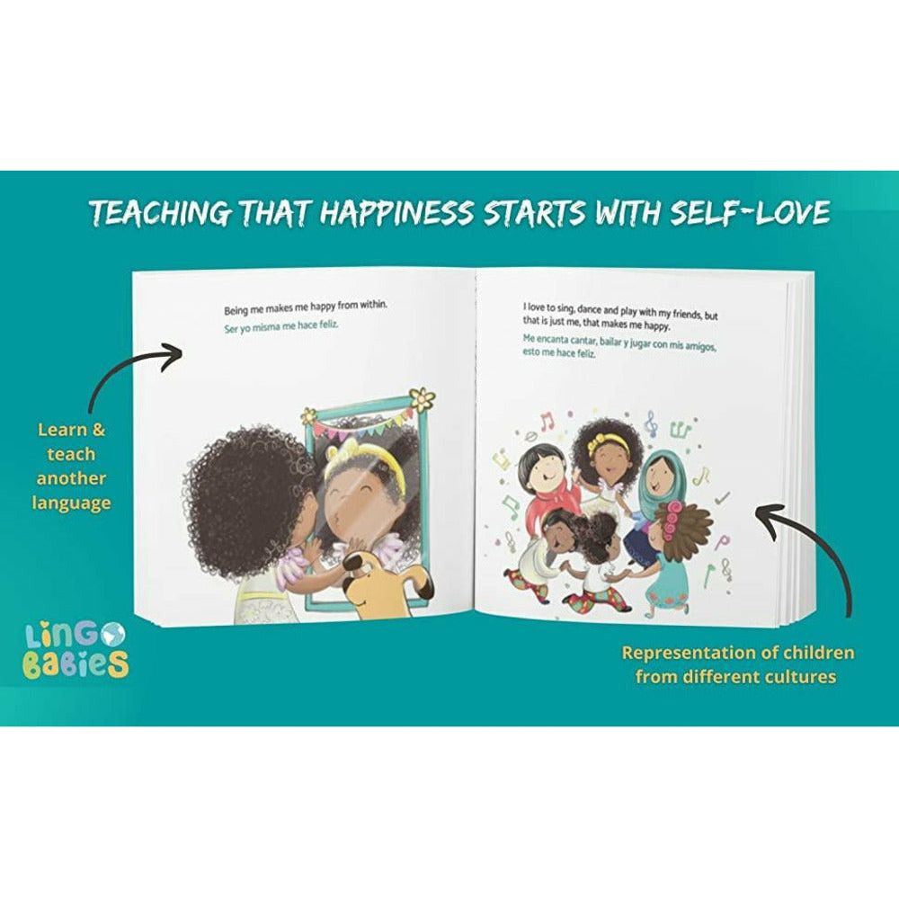 Lingo Babies Medien > Bücher > Gedruckte Bücher Happy Within/Glücklich mit mir: Englisch-Deutsch Zweisprachige Ausgabe