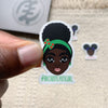 Made by Black Excellence Decorative Stickers Sticker Mini - Brownskingirl grün
