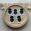 Made by Black Excellence Decorative Stickers Sticker Mini - Brownskingirl grün