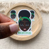 Made by Black Excellence Decorative Stickers Sticker Mini - Brownskingirl grün