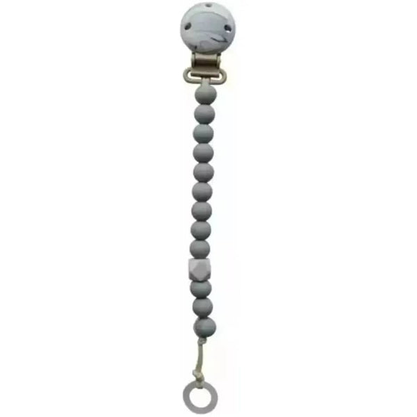 Maisies Baby Soothers My baby rocks - Schnullerkette & Beißring - Marmor lila Diamant