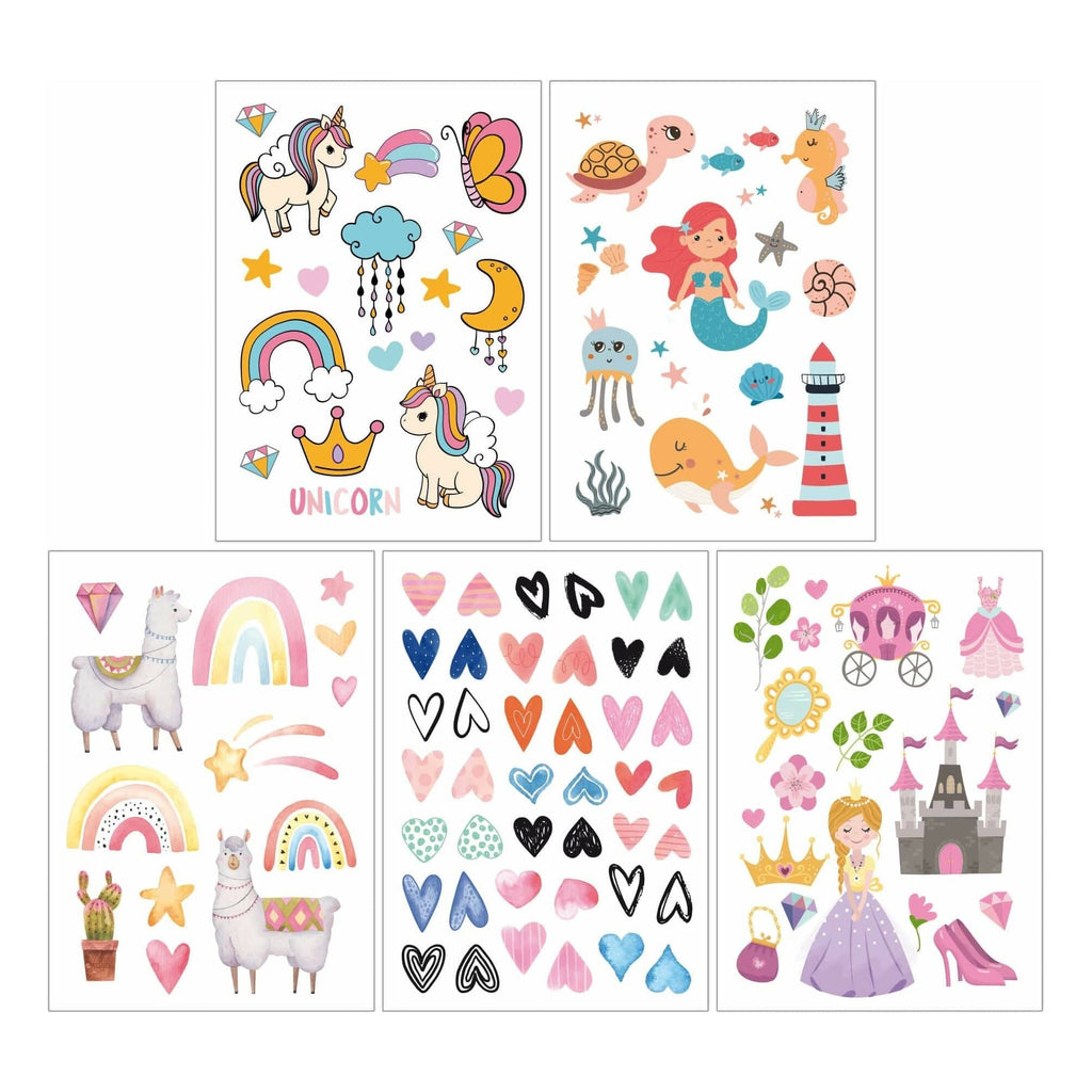 Mal Mich Bunt Temporary Tattoos Kindertattoo Set Fantasie