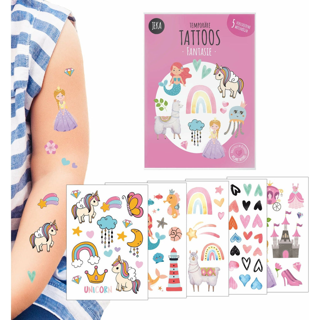 Mal Mich Bunt Temporary Tattoos Kindertattoo Set Fantasie