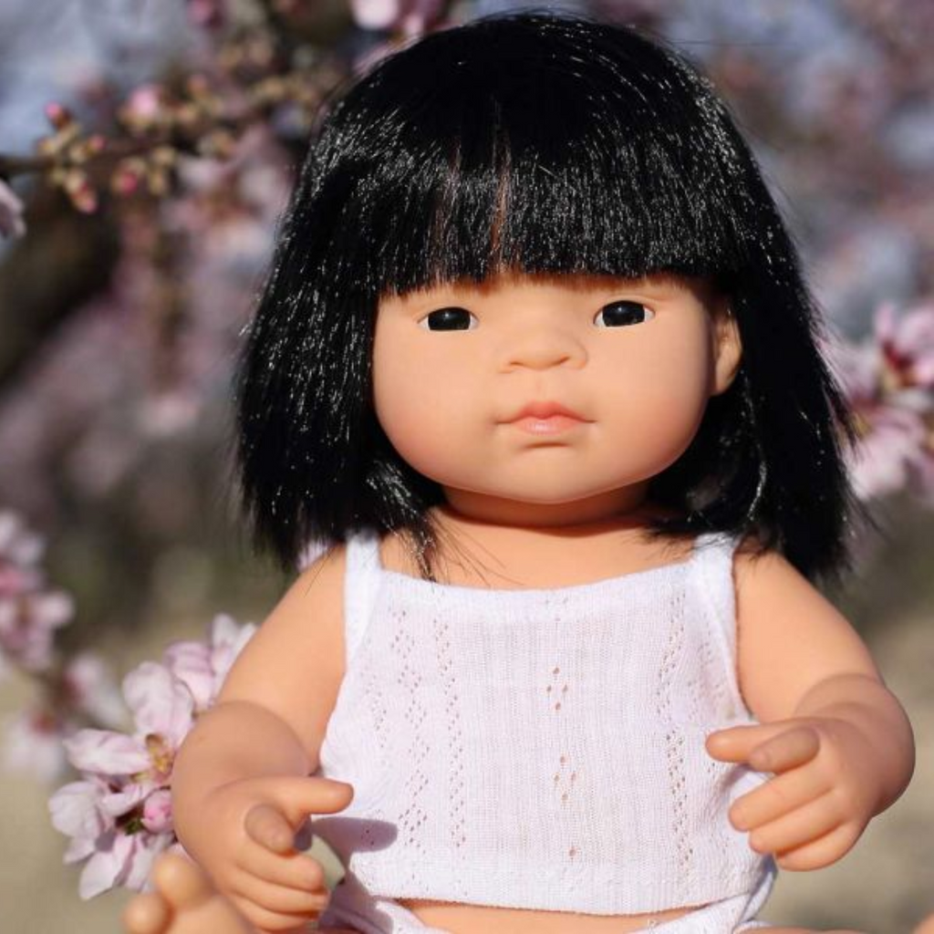 miniland Toys & Games Toys>Dolls, Playsets & Toy Figures>Dolls miniland Babypuppe asiatisches Mädchen 38cm