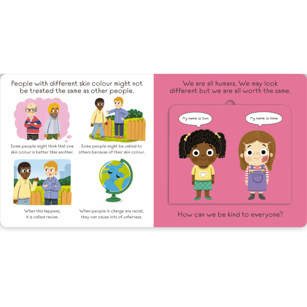 Pale Violet Red Standing Up to Racism: A lift-the-flap board book