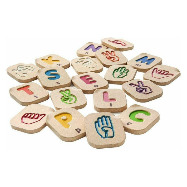 Plan Toys Kinder > Kinder Spielzeug > Lernspielzeug > Lernspielzeug > Lernspielzeug für Kleinkinder > Baby & Kleinkind > Baby Spielzeug & Aktivitätsausrüstung > Alphabet Spielzeug Alphabet Handzeichen