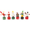 Small Foot Christmas toys Weihnachtsfiguren aus Holz, Drückfiguren