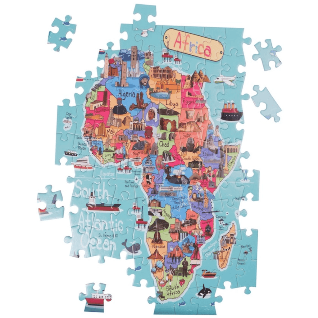 Very Puzzled Afrika Karte Riesenpuzzle (100 Teile)